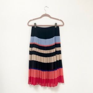 Ann Taylor Pleated Midi Skirt / 2P